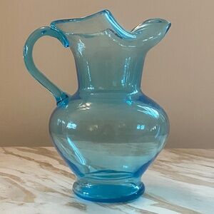 Rossini I MCM Aqua Blue Empoli Glass Pitcher